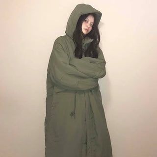 Balloon Fit Big Pocket Long Oversized Field Jacket