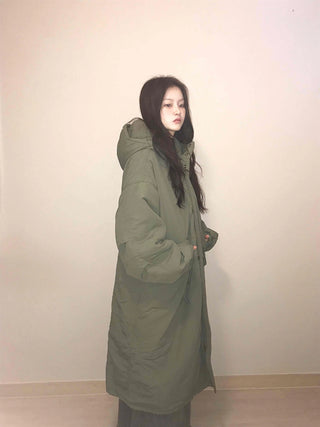 Balloon Fit Big Pocket Long Oversized Field Jacket