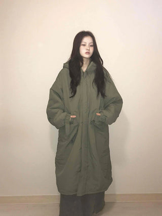 Balloon Fit Big Pocket Long Oversized Field Jacket