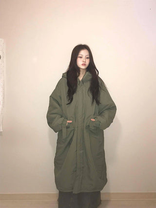 Balloon Fit Big Pocket Long Oversized Field Jacket
