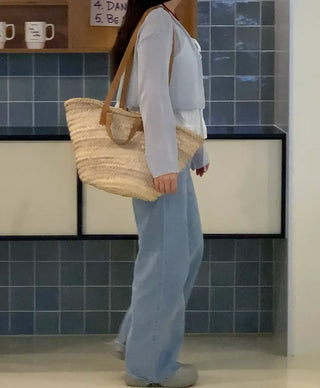 Cello Straight Semi-Wide Denim Pants