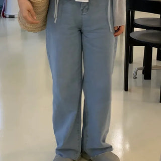 Cello Straight Semi-Wide Denim Pants