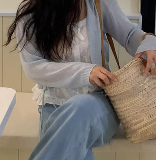 Cello Straight Semi-Wide Denim Pants