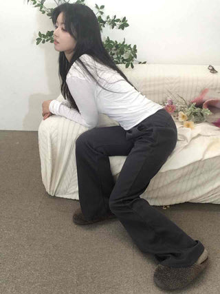 Daily Comfortable Loose Fit Elastic Waist Training Pants