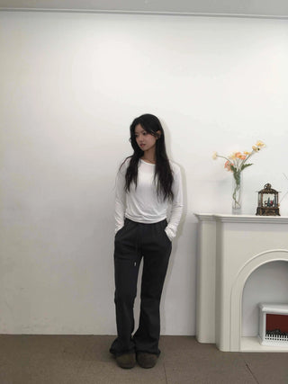 Daily Comfortable Loose Fit Elastic Waist Training Pants