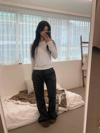 Daily Comfortable Loose Fit Elastic Waist Training Pants