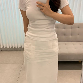 Bella Basic Round Neck Short Sleeve T-shirt