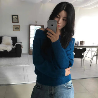 Slim Off-Shoulder Ribbed Knit