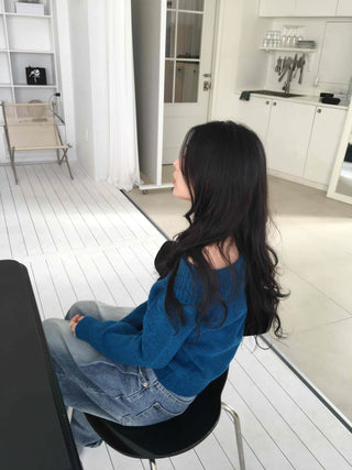 Slim Off-Shoulder Ribbed Knit