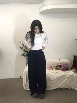 Pigment Drawstring Super Wide Training Pants