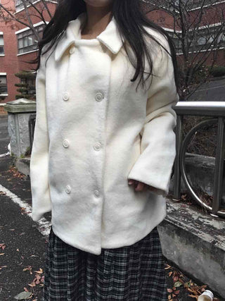 French Angora Knit Cardigan Coat