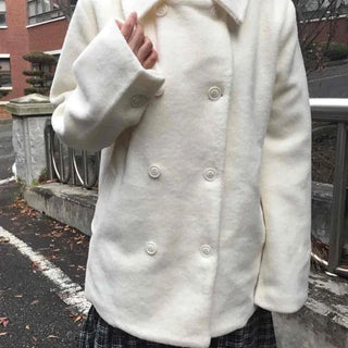 French Angora Knit Cardigan Coat
