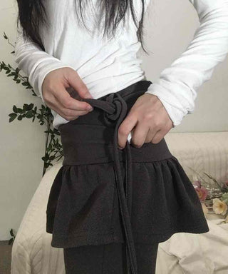 Frill Skirt Layered Flare Leggings