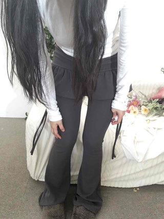 Frill Skirt Layered Flare Leggings