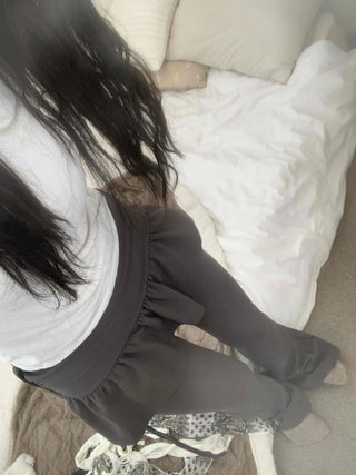 Frill Skirt Layered Flare Leggings