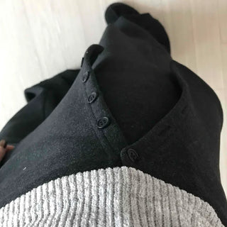 Minimal Wrap Skirt Layered Bootcut Long Pants
