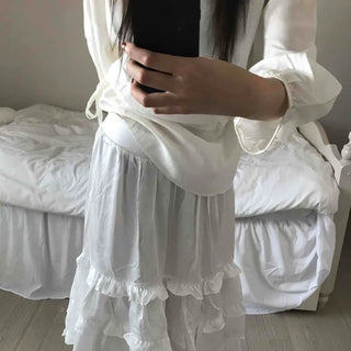 Sweet Frill Ruffle Layered A-Line Skirt