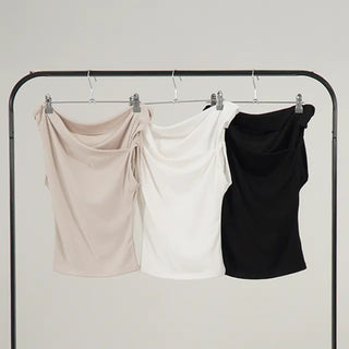 Dani Drape Off-shoulder Short Sleeve Tee