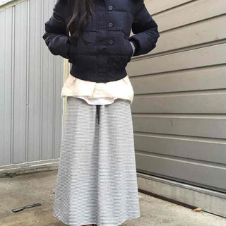 Cropped Short Padded Jacket with Fur Hood and Pocket Detail