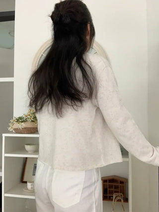 Lea Round Semi-Crop Cardigan