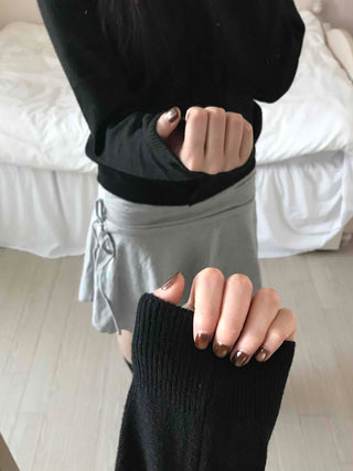 Minimal Cashmere Cozy Fit V-Neck Button Short Cardigan