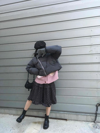 Street Mood Oversized Cropped Short Padded Jacket