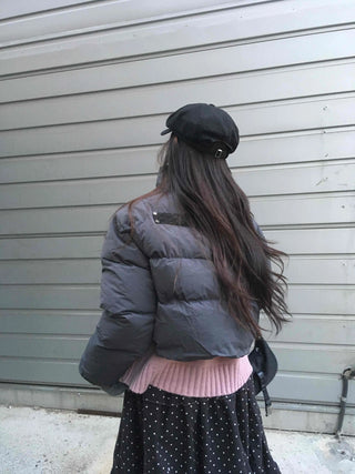 Street Mood Oversized Cropped Short Padded Jacket