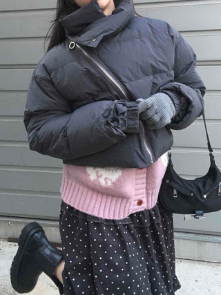 Street Mood Oversized Cropped Short Padded Jacket