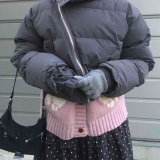 Street Mood Oversized Cropped Short Padded Jacket
