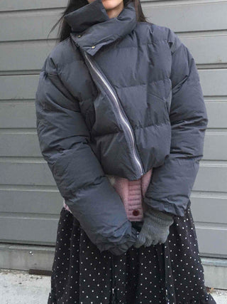 Street Mood Oversized Cropped Short Padded Jacket