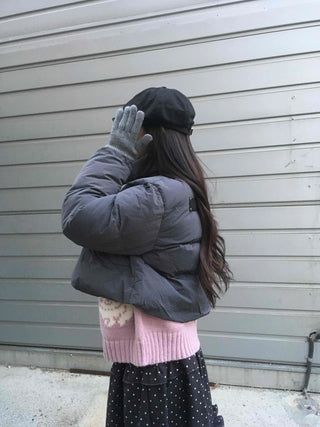 Street Mood Oversized Cropped Short Padded Jacket
