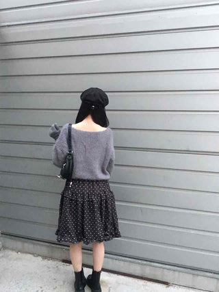 Soft Fuzzy Boat Neck Crop Knit