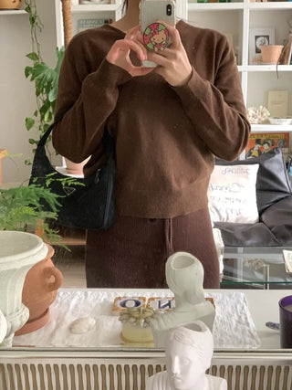 Daily Cozy V-Neck Loose Fit Knit