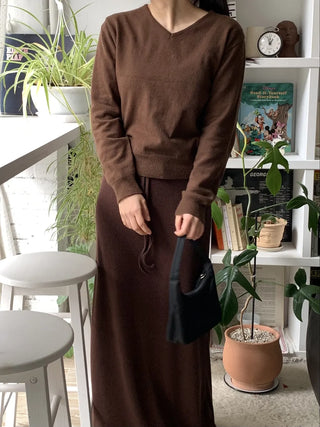 Daily Cozy V-Neck Loose Fit Knit