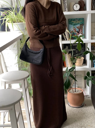 Daily Cozy V-Neck Loose Fit Knit