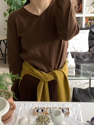 Daily Cozy V-Neck Loose Fit Knit