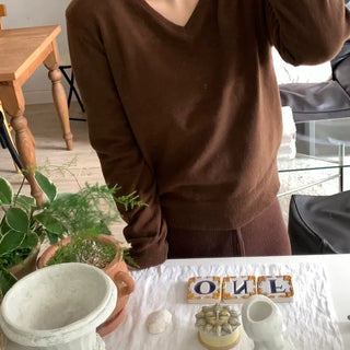 Daily Cozy V-Neck Loose Fit Knit
