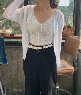 Kiru Lace Flower Short Sleeve T-shirt