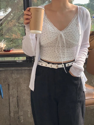 Kiru Lace Flower Short Sleeve T-shirt