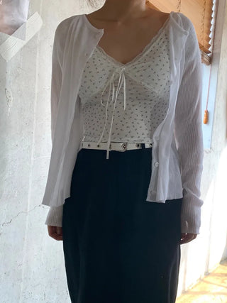 Kiru Lace Flower Short Sleeve T-shirt