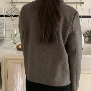 Vintage Angora Fudge Texture Single Short Coat