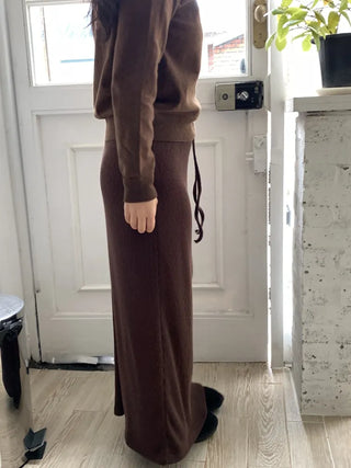 Stitch Point Mermaid Maxi Long Skirt