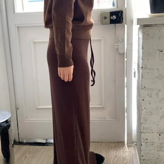 Stitch Point Mermaid Maxi Long Skirt