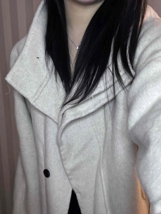 Soft Fluffy High-Neck Belted Double Coat
