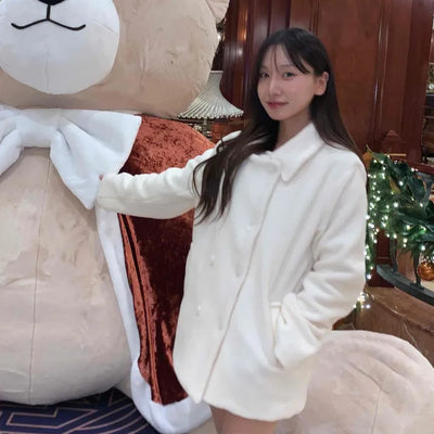 Soft Fluffy Shalcolar Belt Setup Coat