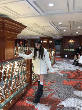 Soft Fluffy Shalcolar Belt Setup Coat