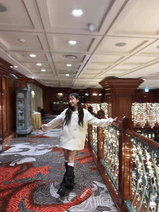 Soft Fluffy Shalcolar Belt Setup Coat