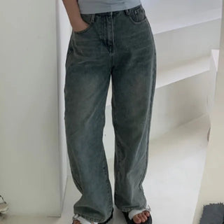 Donna Semi-Wide Denim Pants