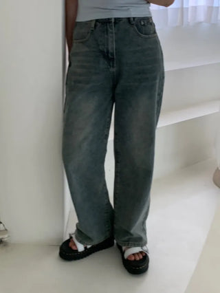 Donna Semi-Wide Denim Pants