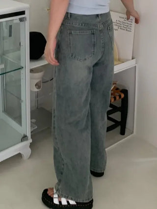 Donna Semi-Wide Denim Pants